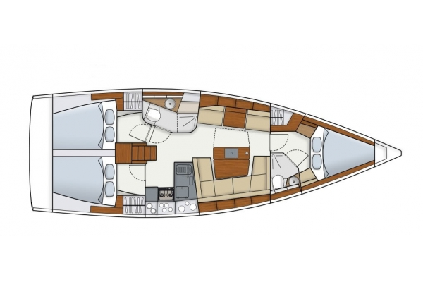 Pronájem jachty v Primošten  -Hanse Hanse 415 na Samboatu