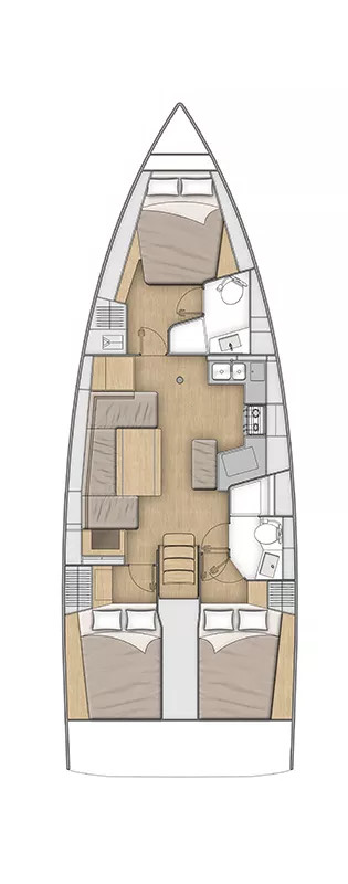 Pronájem lodi Pomer lákavé ceny Oceanis 40.1