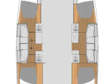 Pronájem Katamarán Fountaine Pajot s licencí