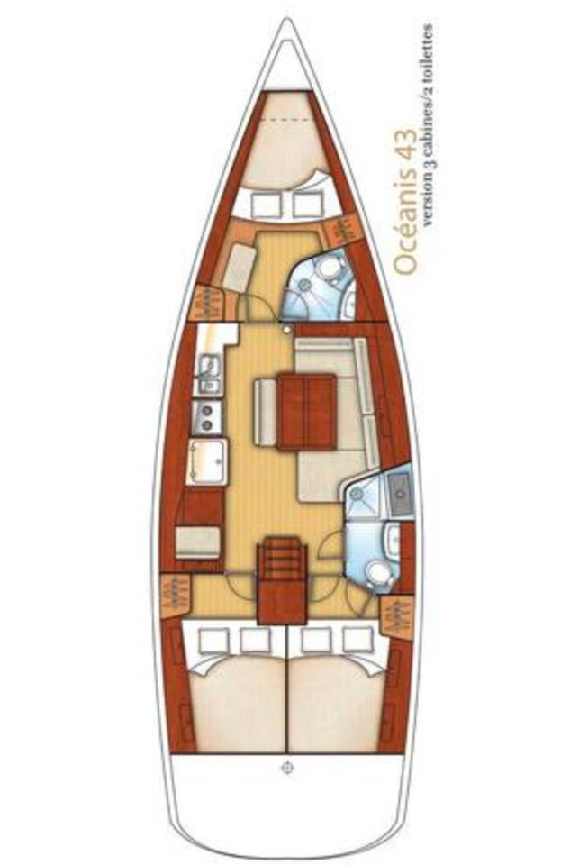 Pronajmout si Bénéteau Oceanis 43 v Adaköy