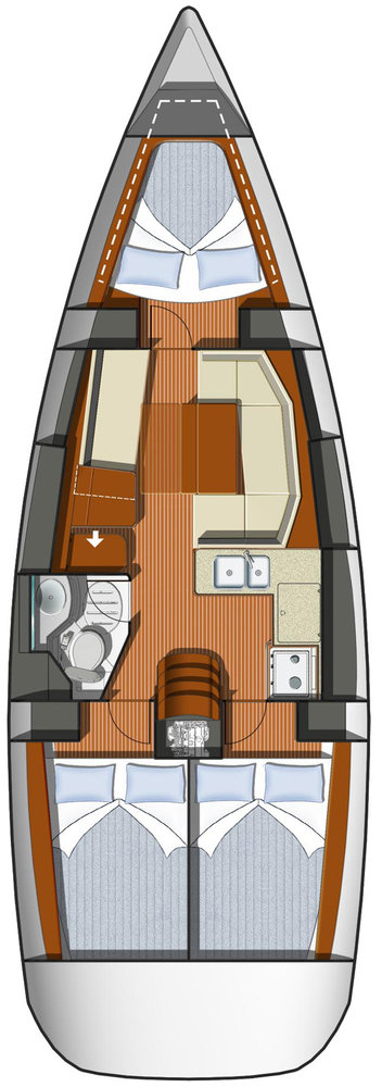 Jeanneau Sun Odyssey 36i jednotlivci a charterové společnosti v Deme of Volos