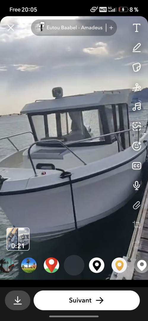 Pronájem Motorová loď v Ajaccio -Quicksilver 705 pilothouse 