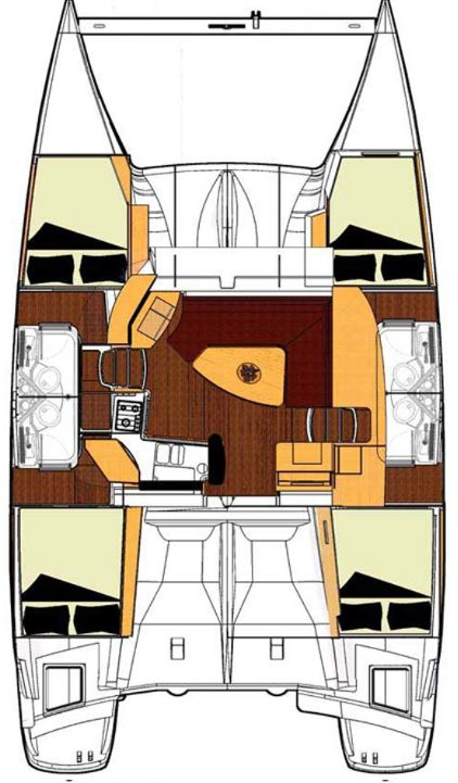 Pronájem Katamarán v Airlie Beach -Fountaine Pajot Lipari 41
