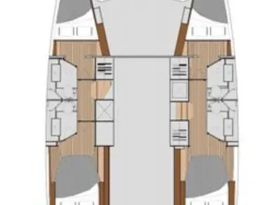 Pronájem Katamarán Fountaine Pajot s licencí