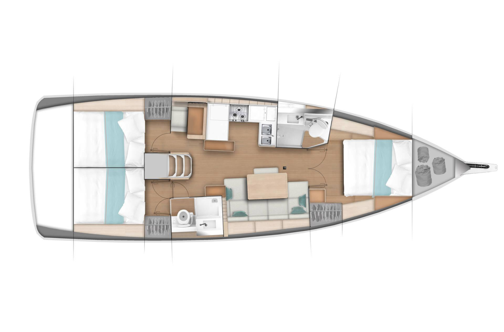 Jeanneau Sun Odyssey 440 jednotlivci a charterové společnosti v Punat