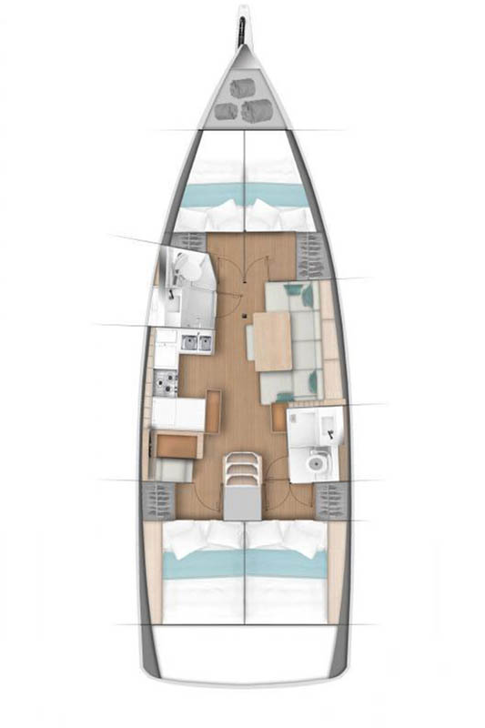 Pronájem Plachetnice v Donji Seget -Jeanneau Sun Odyssey 440