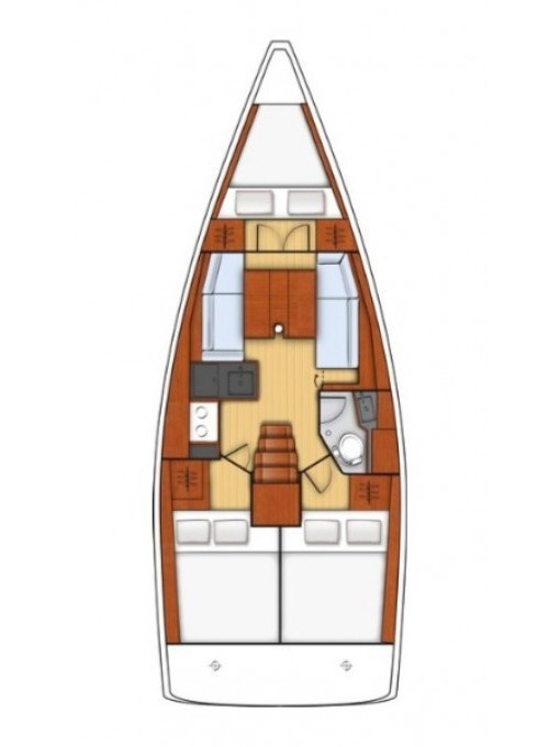 Pronájem Plachetnice v Biograd Na Moru -Bénéteau Oceanis 35.1