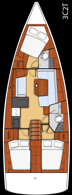 Pronájem jachty v Šibenik  -Bénéteau Oceanis 41.1 na Samboatu