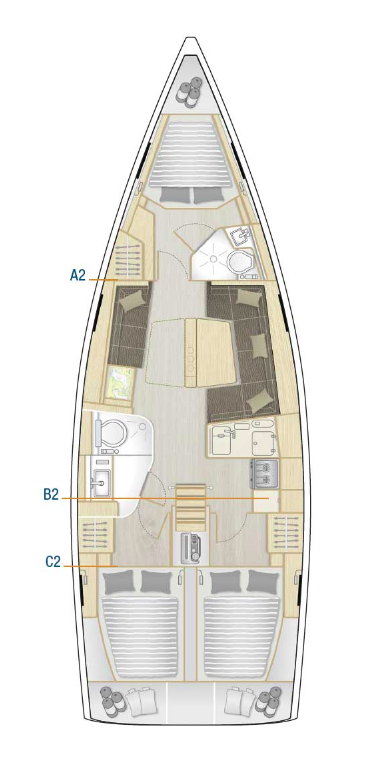 Pronajmout si Hanse Hanse 418 v Kaštela