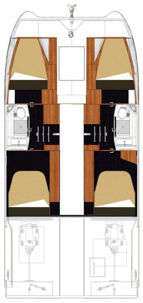 Pronajmout Motorová loď se skipperem či ne Fountaine Pajot v Biograd Na Moru
