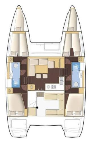 Pronájem Katamarán v Trogir -Lagoon Lagoon 400 S2