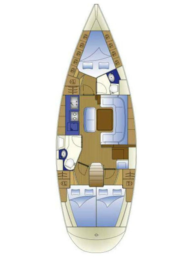 Pronájem lodi Preveza lákavé ceny Cruiser 40