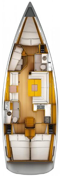 Pronajmout si Jeanneau Sun Odyssey 449 v Biograd Na Moru