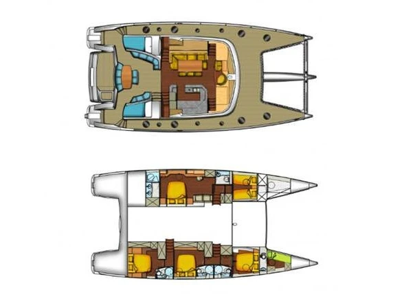 Pronájem Katamarán Fountaine Pajot s licencí