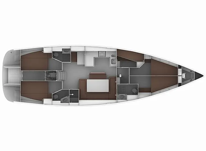 Pronájem jachty v Lefkáda -Bavaria Cruiser 50 na Samboatu