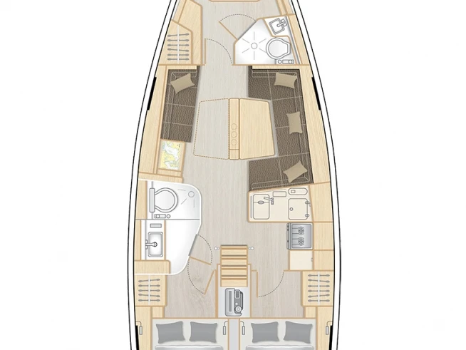 Pronájem Plachetnice v Biograd Na Moru -Hanse Hanse 418