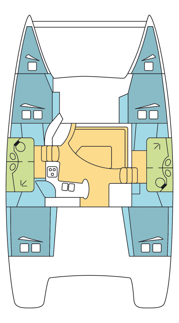Pronájem Katamarán v Airlie Beach -Fountaine Pajot Lipari 41