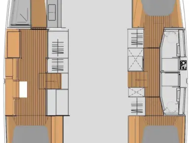 Pronájem Katamarán v Road Town -Fountaine Pajot Elba 45