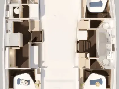 Pronájem jachty v Road Town -Fountaine Pajot Fountaine Pajot FP 44 Maestro - 3 cab. na Samboatu