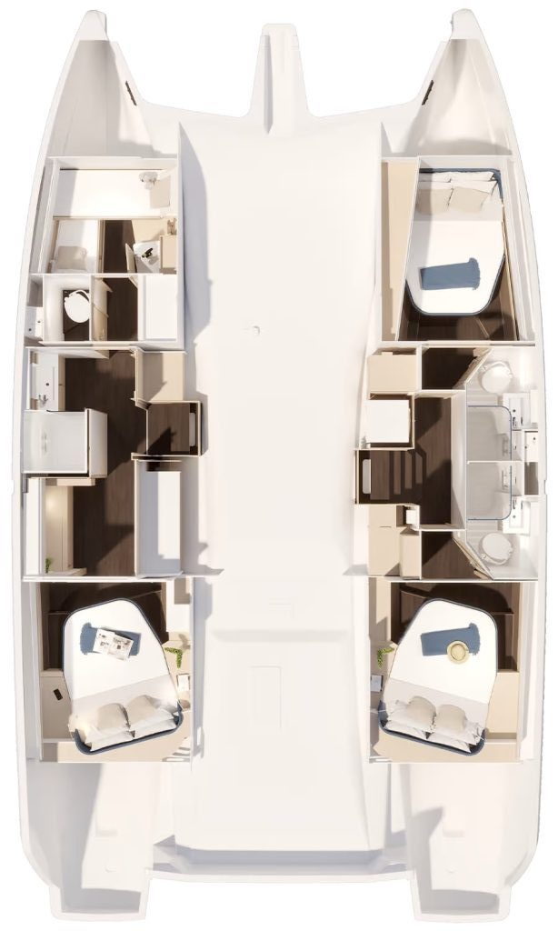Pronájem jachty v Road Town -Fountaine Pajot Fountaine Pajot FP 44 Maestro - 3 cab. na Samboatu