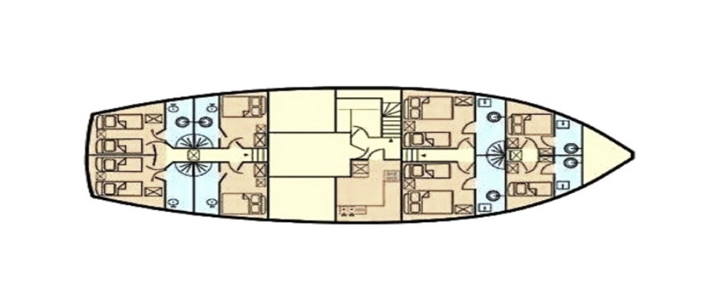 Pronájem lodi Yener-Yachts Queen of Adriatic v Kaštel Gomilica na Samboatu
