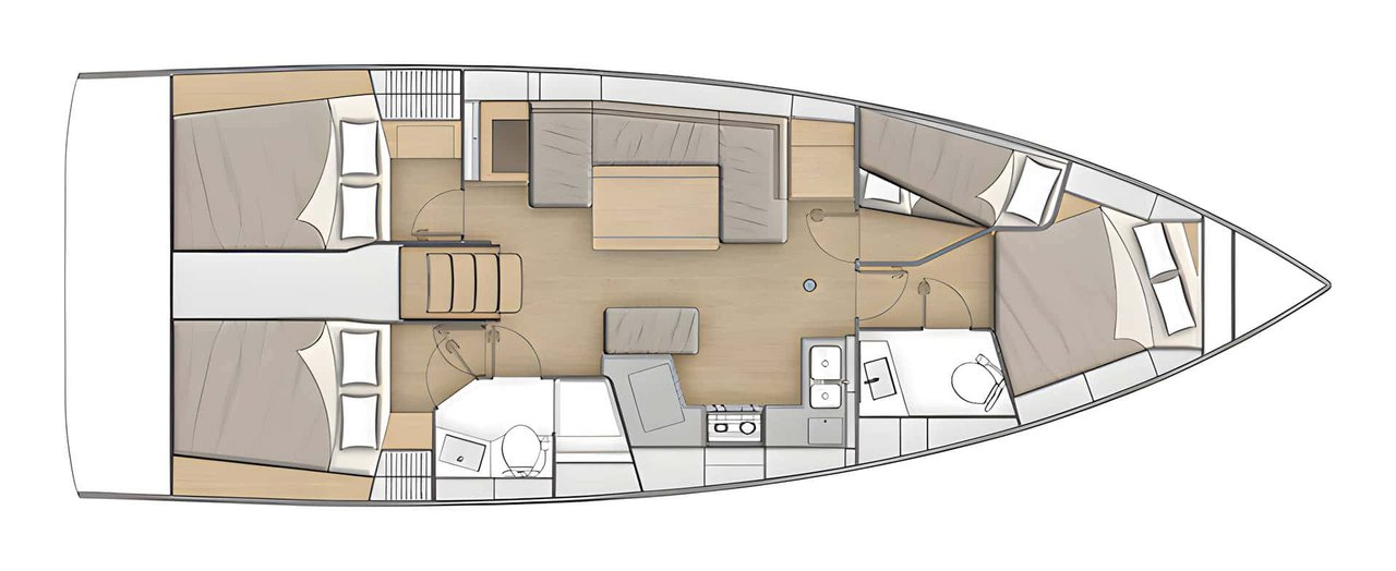 Pronájem lodi Palma de Mallorca lákavé ceny Oceanis 40.1