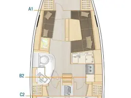 Hanse Hanse 388 jednotlivci a charterové společnosti v Donji Seget