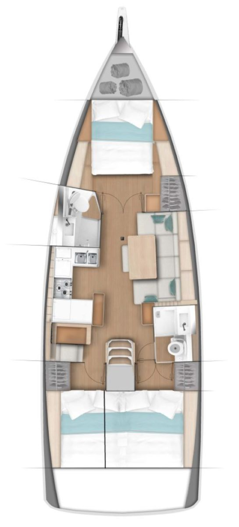 Jeanneau Sun Odyssey 440 jednotlivci a charterové společnosti v Annapolis