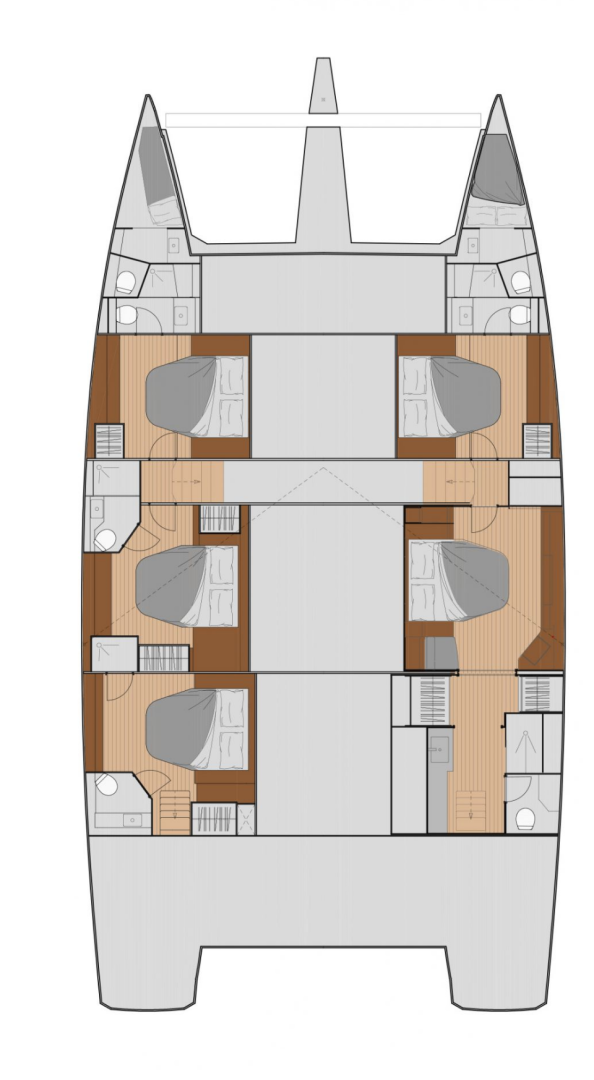 Fountaine Pajot Fountaine Pajot Samana 59 - 5 + 2 cab. jednotlivci a charterové společnosti v Alimos