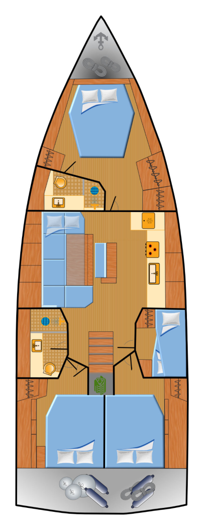Pronajmout si Hanse Hanse 460 v Pula