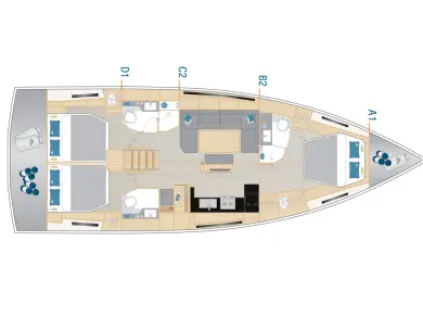 Pronajmout si Hanse Hanse 460 v Donji Seget