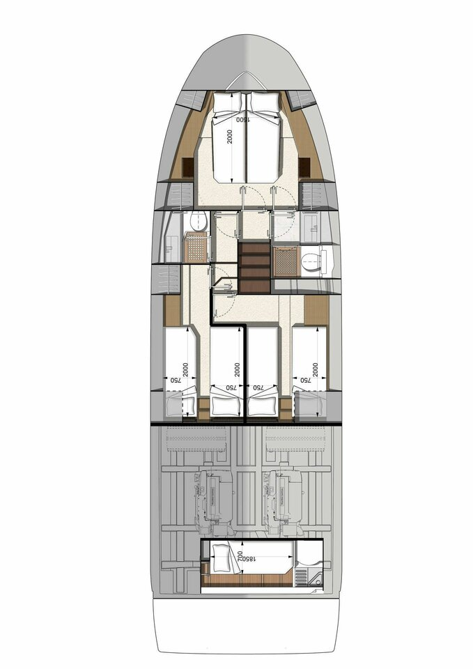 Jeanneau Prestige 460 jednotlivci a charterové společnosti v Rovinj