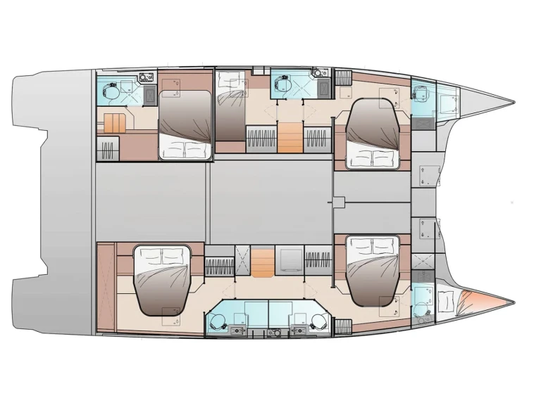 Pronájem Katamarán Fountaine Pajot s licencí