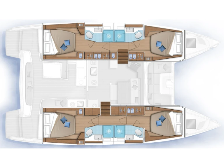 Pronájem lodi Ribishi lákavé ceny Lagoon 46 Luxe A/C