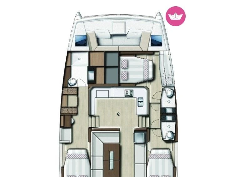 Pronájem lodi Ribishi lákavé ceny Bali 4.0 Catspace