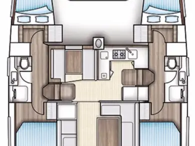 Pronájem Katamarán v Trogir -Nautitech Nautitech 40