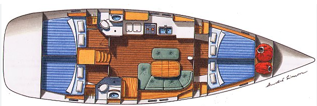 Pronájem Plachetnice v Lefkáda -Bénéteau Oceanis 473 Clipper