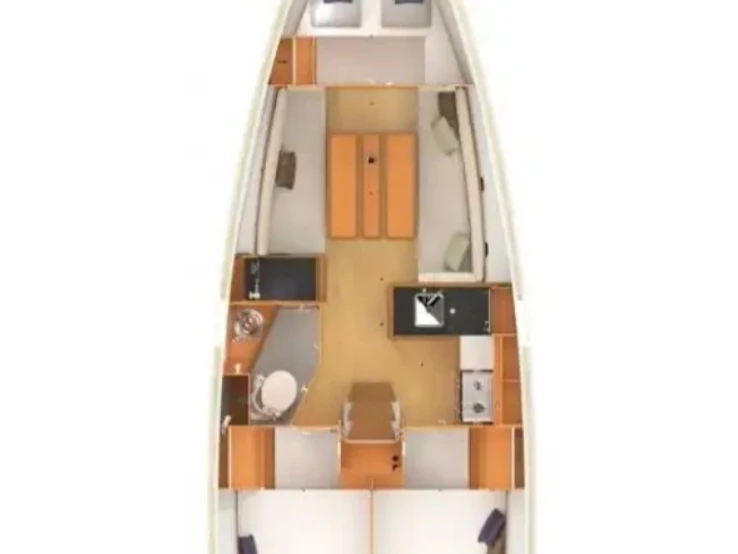 Pronajmout si Jeanneau Sun Odyssey 349 v Punat