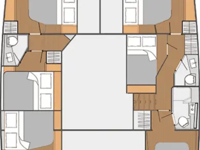 Pronájem Katamarán v Trogir -Fountaine Pajot Saba 50