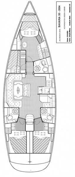 Pronájem lodi Donji Seget lákavé ceny Bavaria 50 Cruiser - 4 cab.