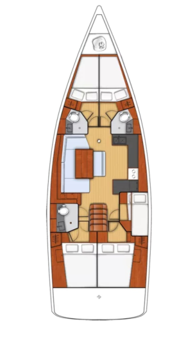 Pronájem Plachetnice v Fethiye -Bénéteau Oceanis 48