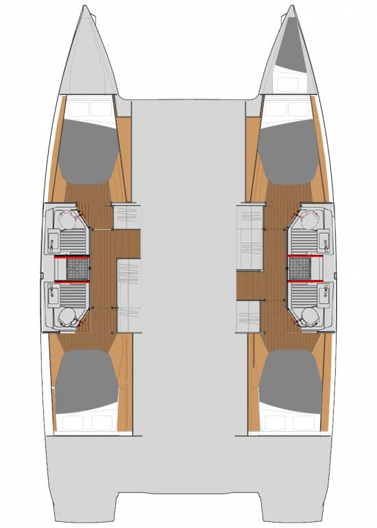Pronájem Katamarán Fountaine Pajot s licencí