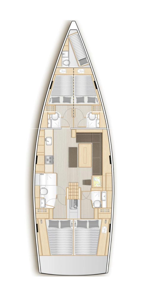 Hanse Hanse 508 jednotlivci a charterové společnosti v Šibenik 