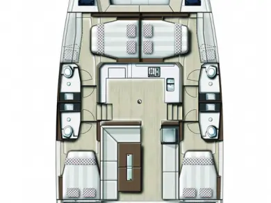 Pronájem jachty v Komolac -Bali Bali Catspace Voile na Samboatu