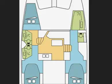 Pronájem Katamarán Fountaine Pajot s licencí