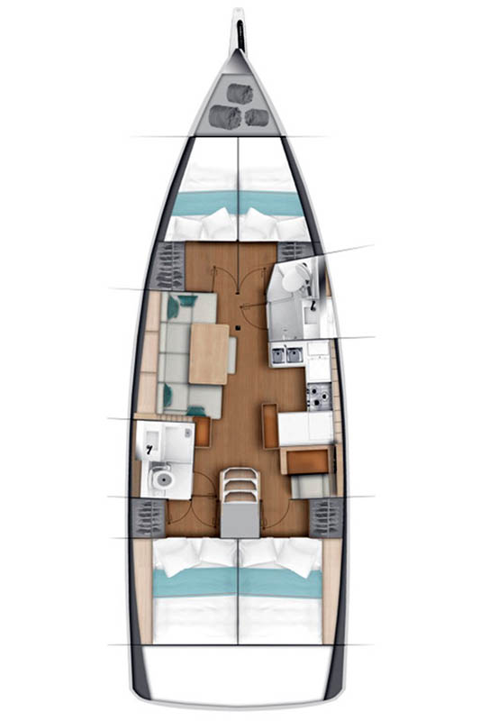 Pronájem jachty v Palma de Mallorca -Jeanneau Sun Odyssey 440 na Samboatu
