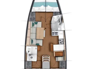 Pronájem jachty v Palma de Mallorca -Jeanneau Sun Odyssey 440 na Samboatu
