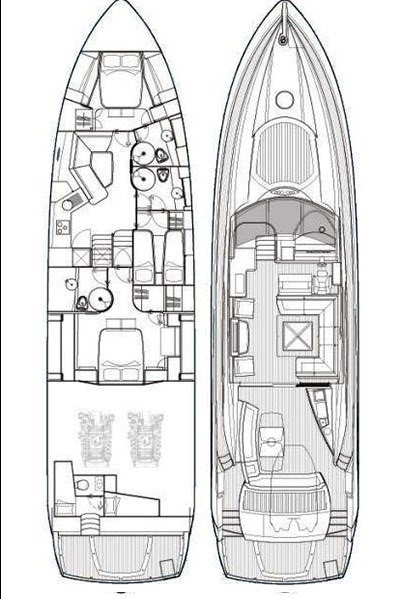 Pronájem jachty v Kaštela -Sunseeker Sunseeker Predator 72 na Samboatu