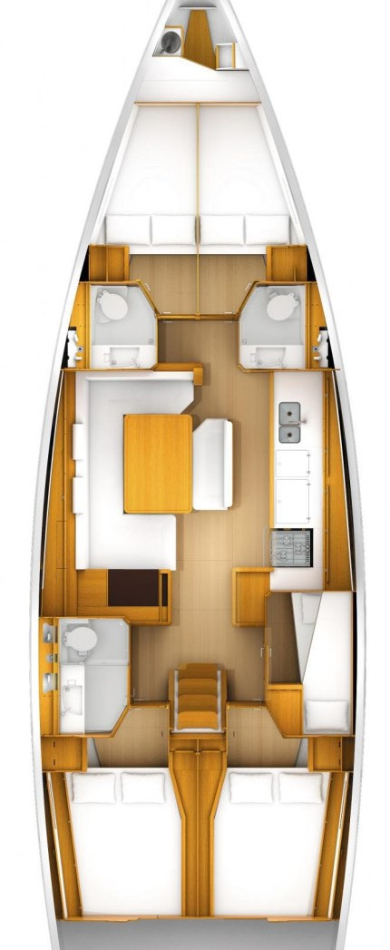 Pronájem Plachetnice v Kaštela -Jeanneau Sun Odyssey 519