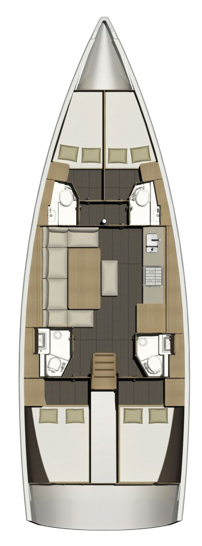 Pronájem jachty v Lefkáda -Dufour Dufour 460 Grand Large na Samboatu
